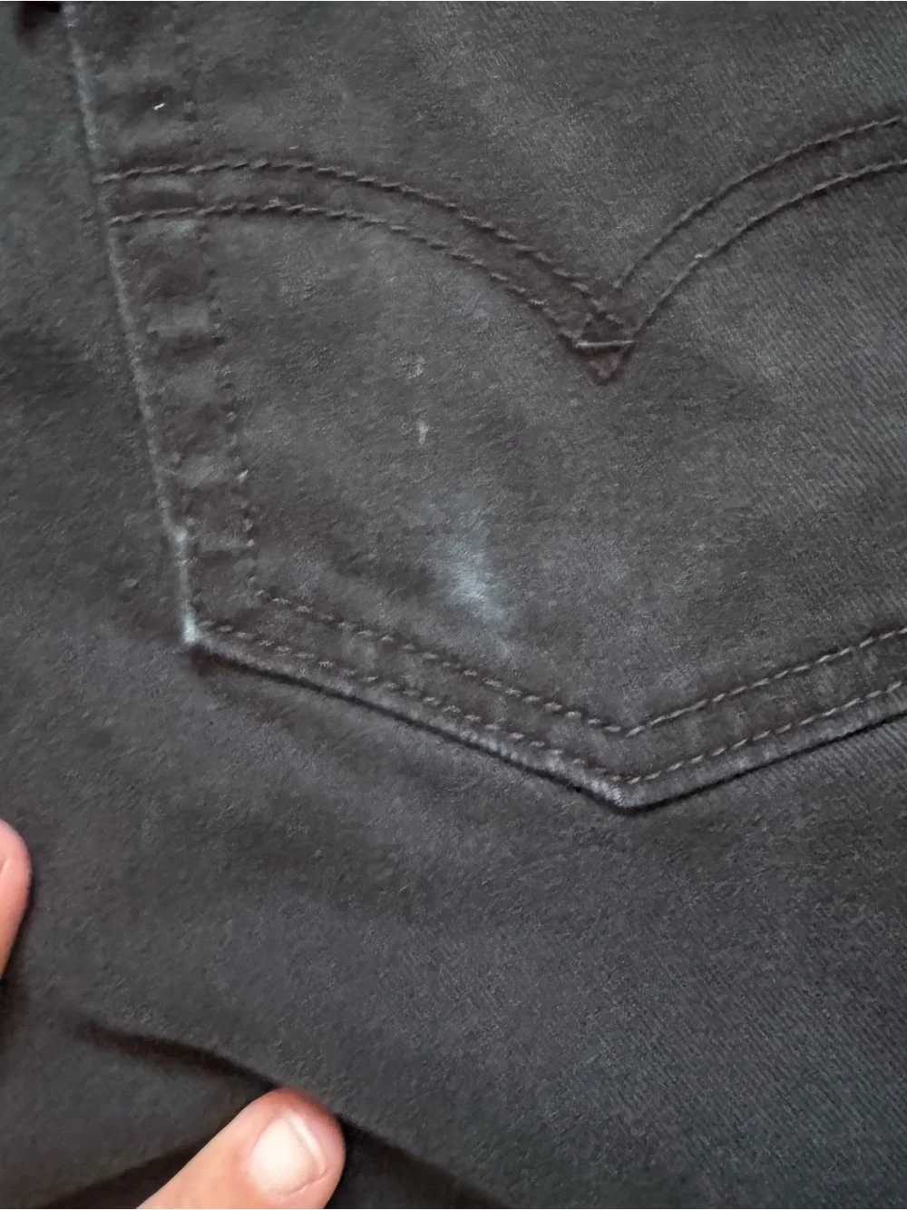 Levi's 513 Black Slim Straight Jeans